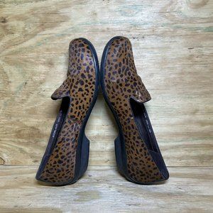 Dansko Olivia Animal Print Calf Hair Shoes sz 42